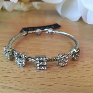 💎New Guess Bracelet Silver Rhinestone 💎😀🌸